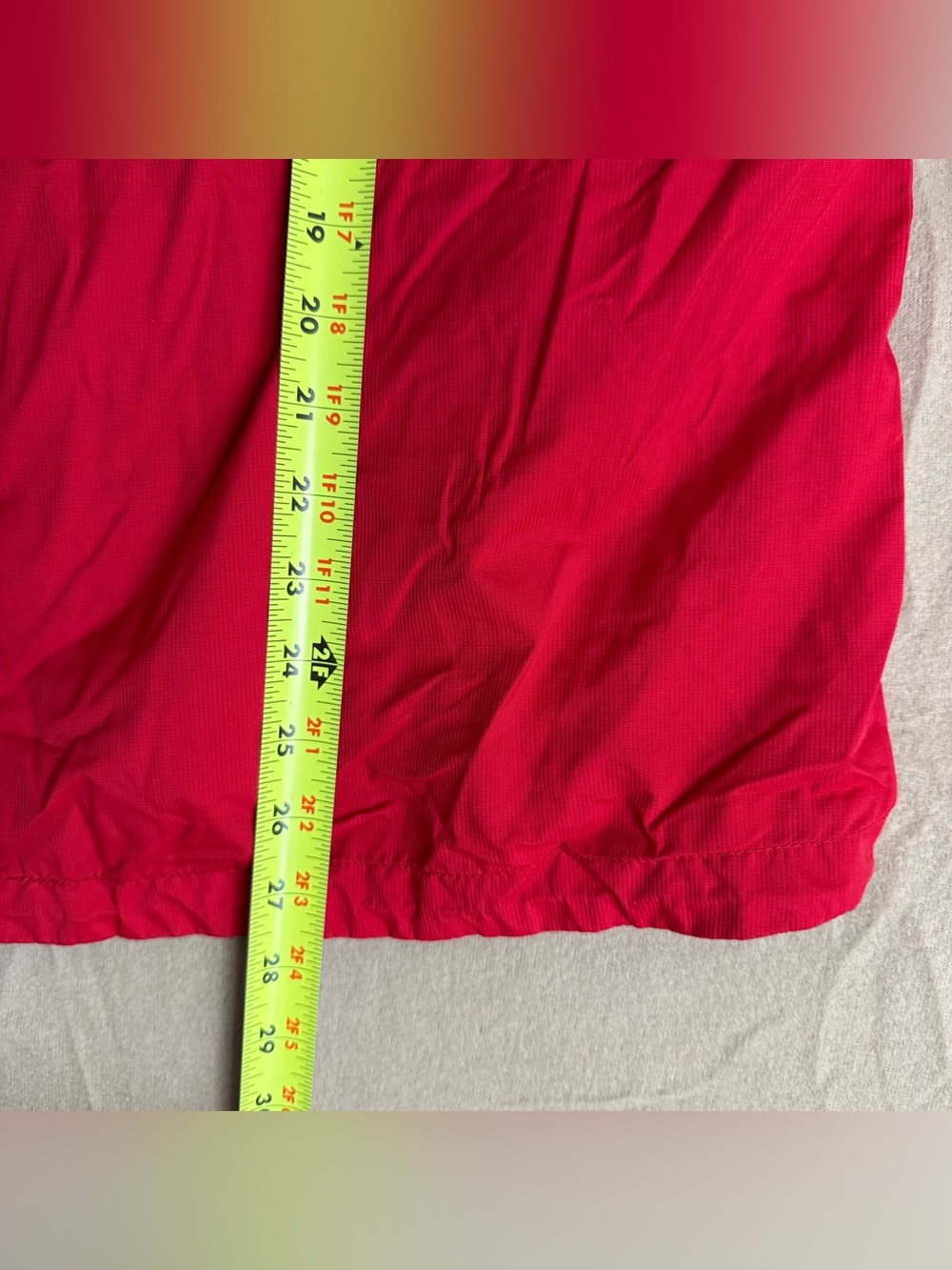 Columbia Vintage Packable Windbreaker Jacket Red White Cream Hooded Full Zip - Picture 11 of 13